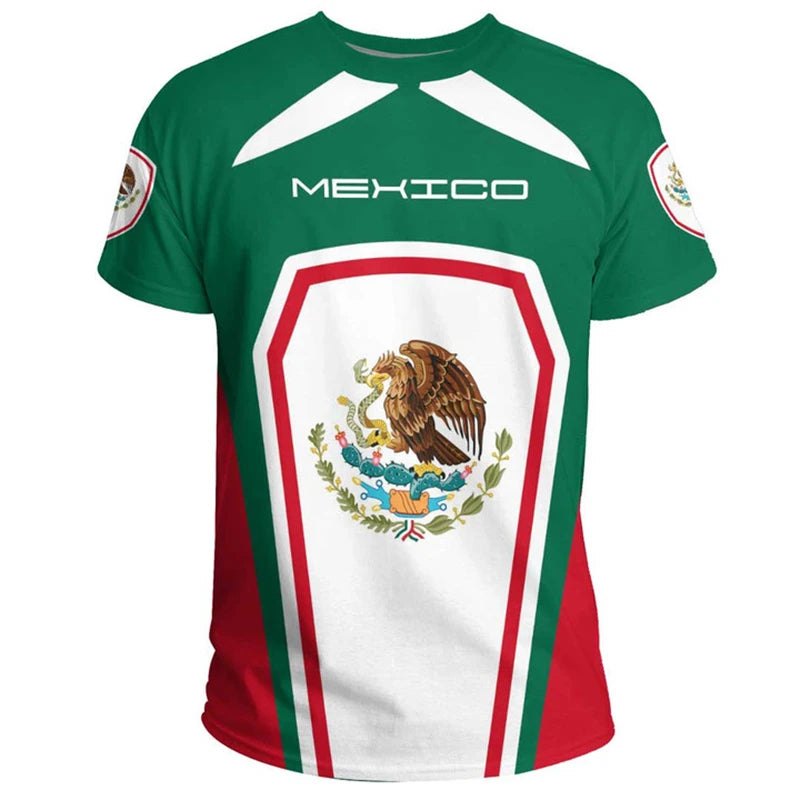 Camiseta Águila Mexicana - Bandera Nacional Oversized