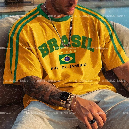 Camiseta Brasil a Rayas - Carnaval, Familia