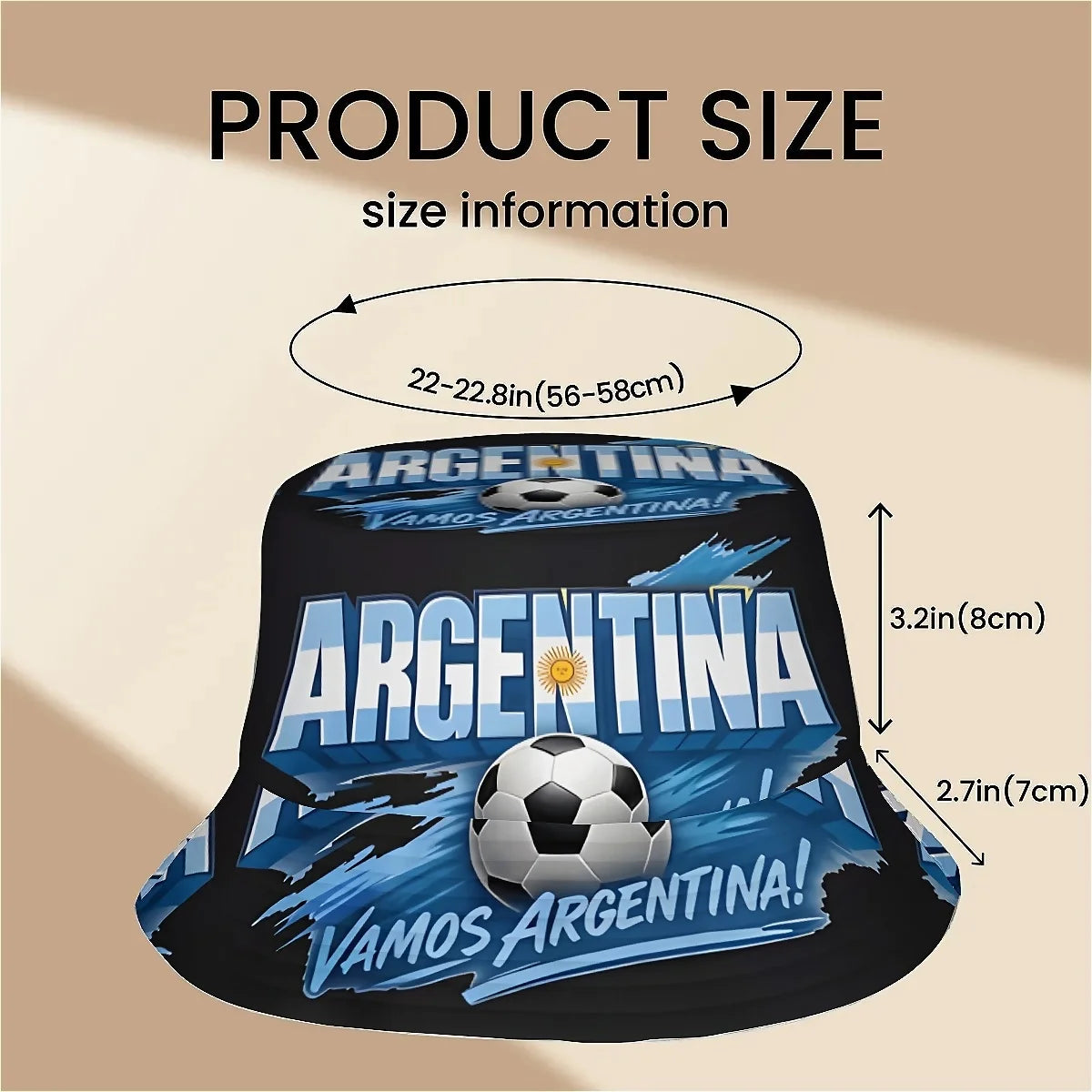 Gorra Pescador Argentina - Diseño Deportivo Unisex