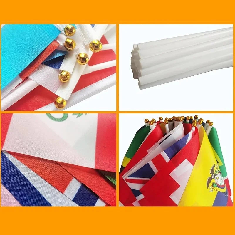 Set de 32 Banderitas Internacionales - Eventos Deportivos