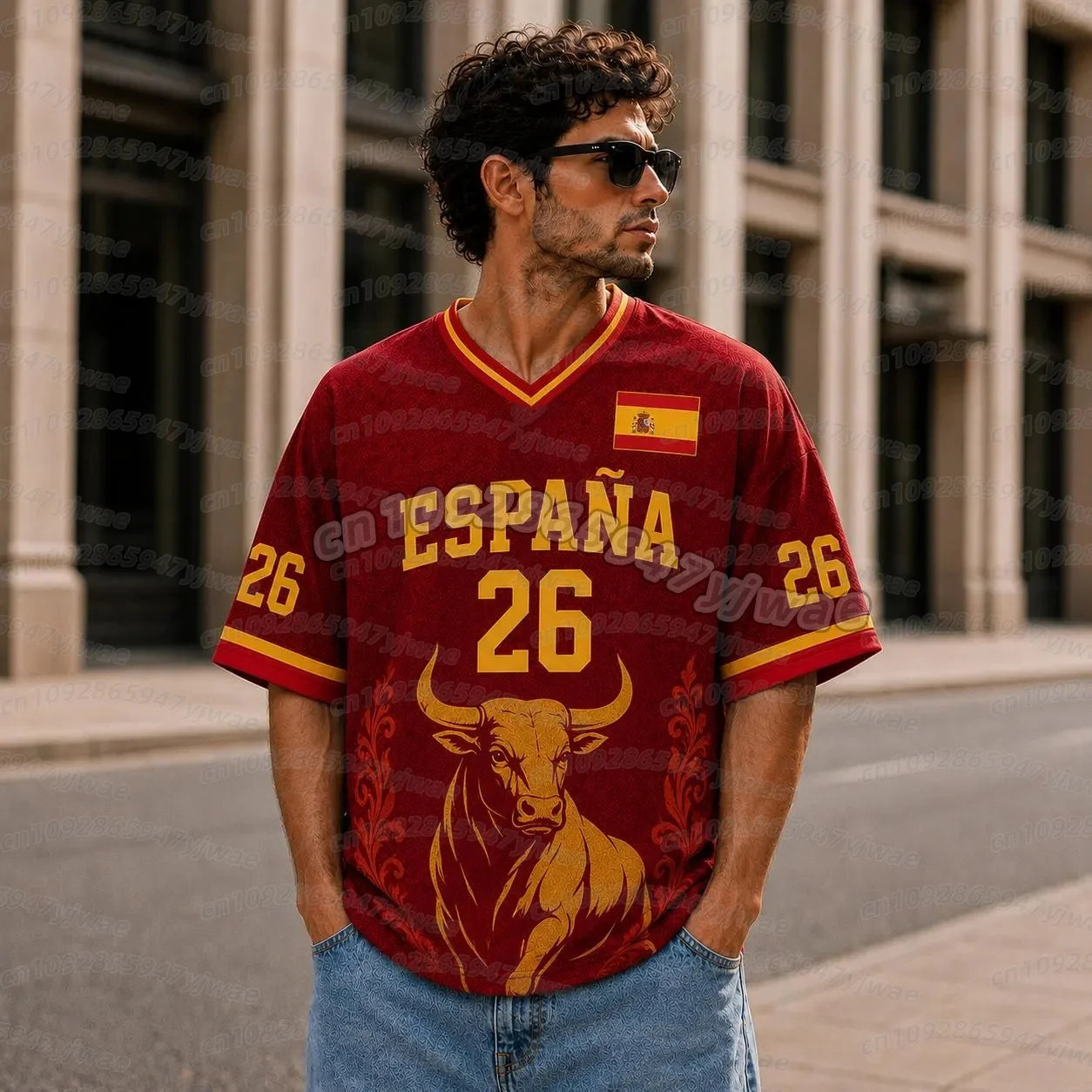 Camiseta Deportiva España - Unisex, Tallas Grandes Disponibles