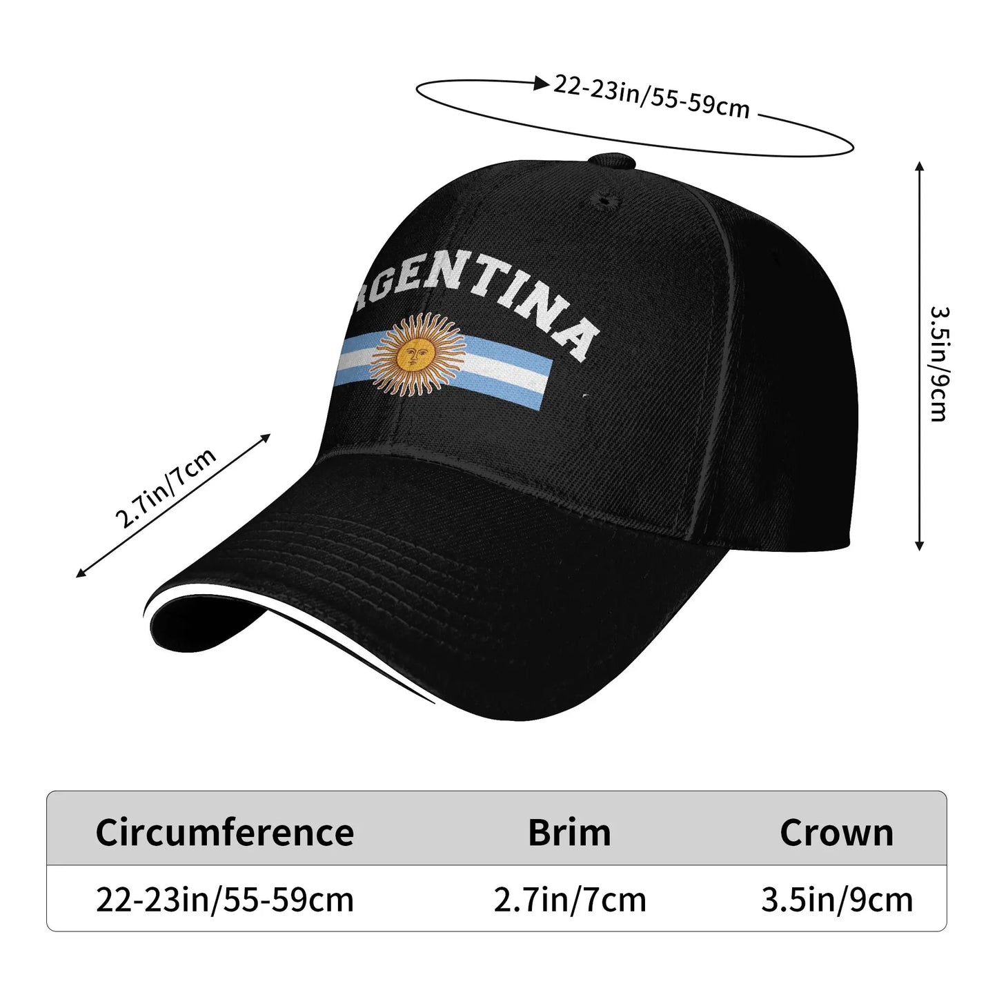Gorra Trucker Argentina - Snapback Ajustable