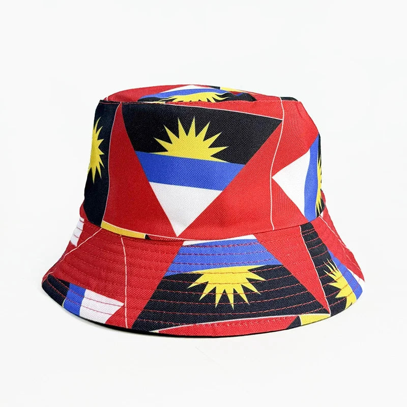 Gorra Pescador Banderas de Países - Multi-diseño Reversible
