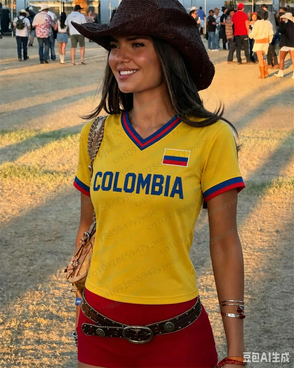 Camiseta Orgullo Colombiano - Día de Partido, Estilo Fútbol