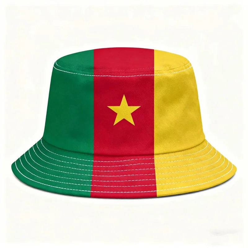 Gorra Pescador Banderas de Países - Multi-diseño Reversible