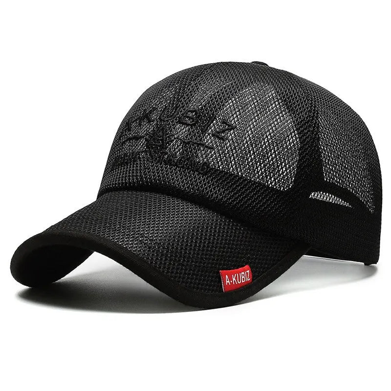 Gorra de Malla Bordada - Protección Solar Unisex