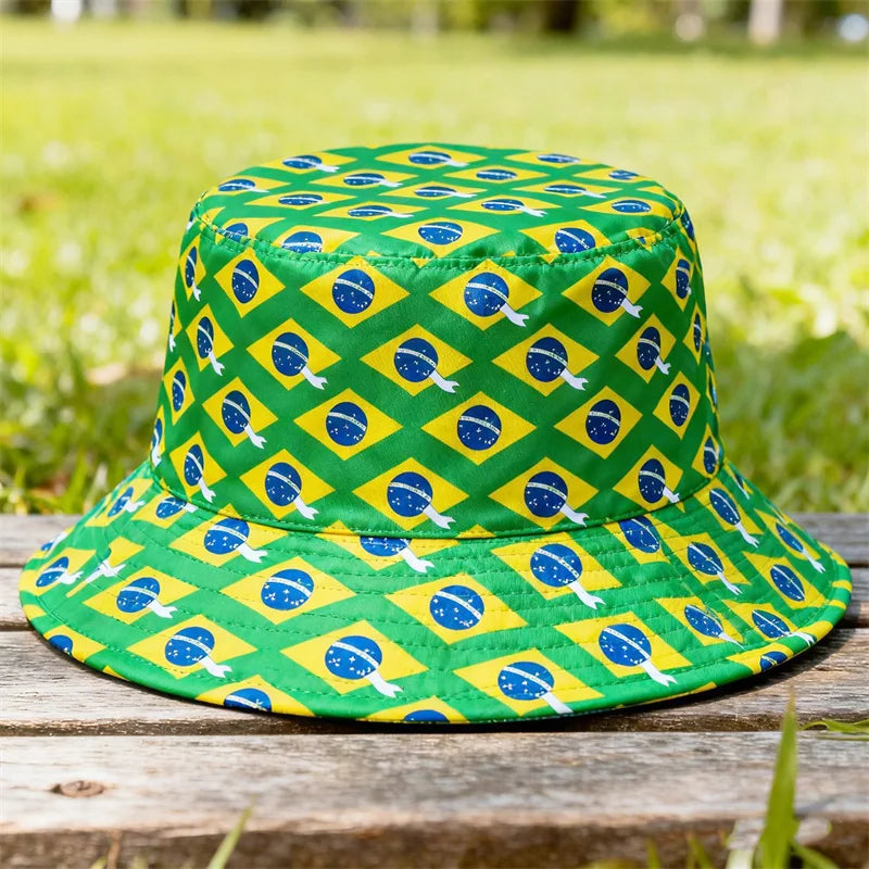 Gorra Pescador Banderas de Países - Multi-diseño Reversible