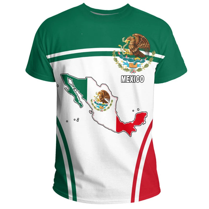 Camiseta Águila Mexicana - Bandera Nacional Oversized