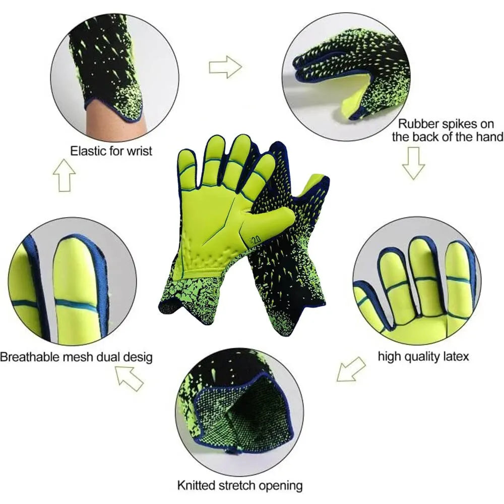 Guantes de Portero Grip Fuerte - Tallas 6 a 10, Niños y Adultos