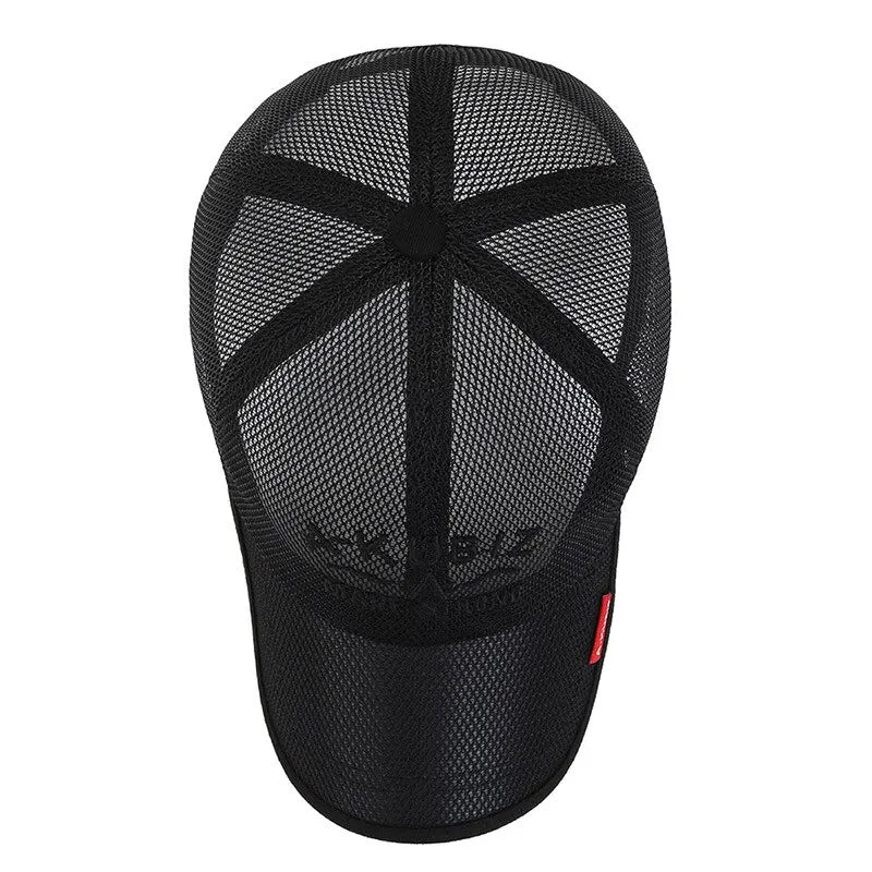 Gorra de Malla Bordada - Protección Solar Unisex