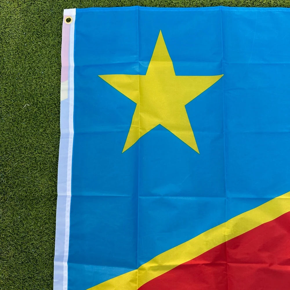 Bandera de Congo - Poliéster Resistente