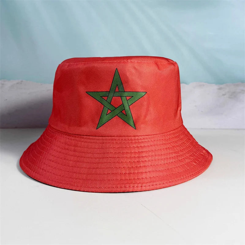 Gorra Pescador Banderas de Países - Multi-diseño Reversible