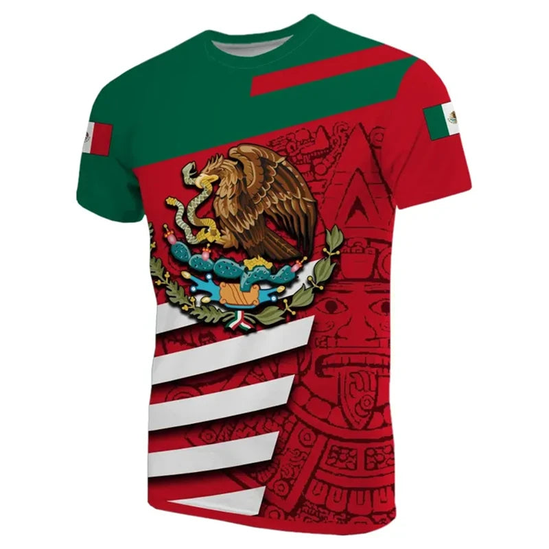 Camiseta Águila Mexicana - Bandera Nacional Oversized