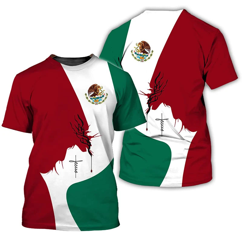 Camiseta Bandera de México - Estilo Urbano Streetwear