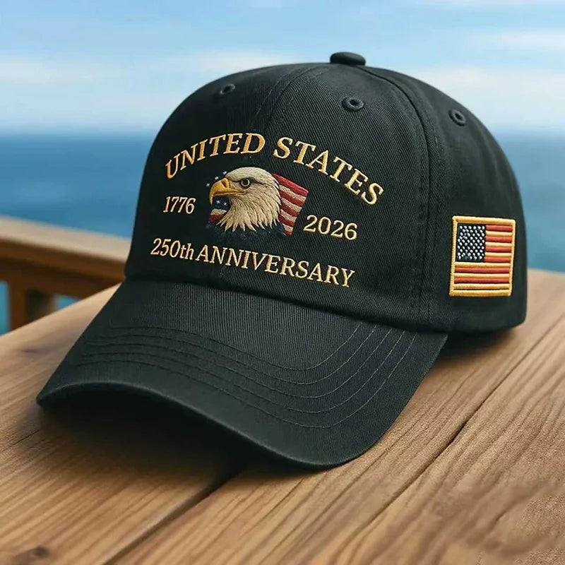 Gorra Águila y Bandera USA - Estilo Dad Hat Bordado