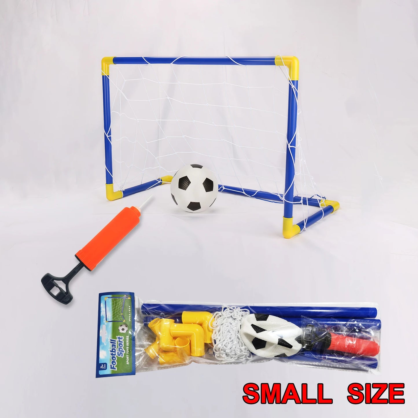 Set Portátil de Portería Micro - Completo con Balón y Bomba