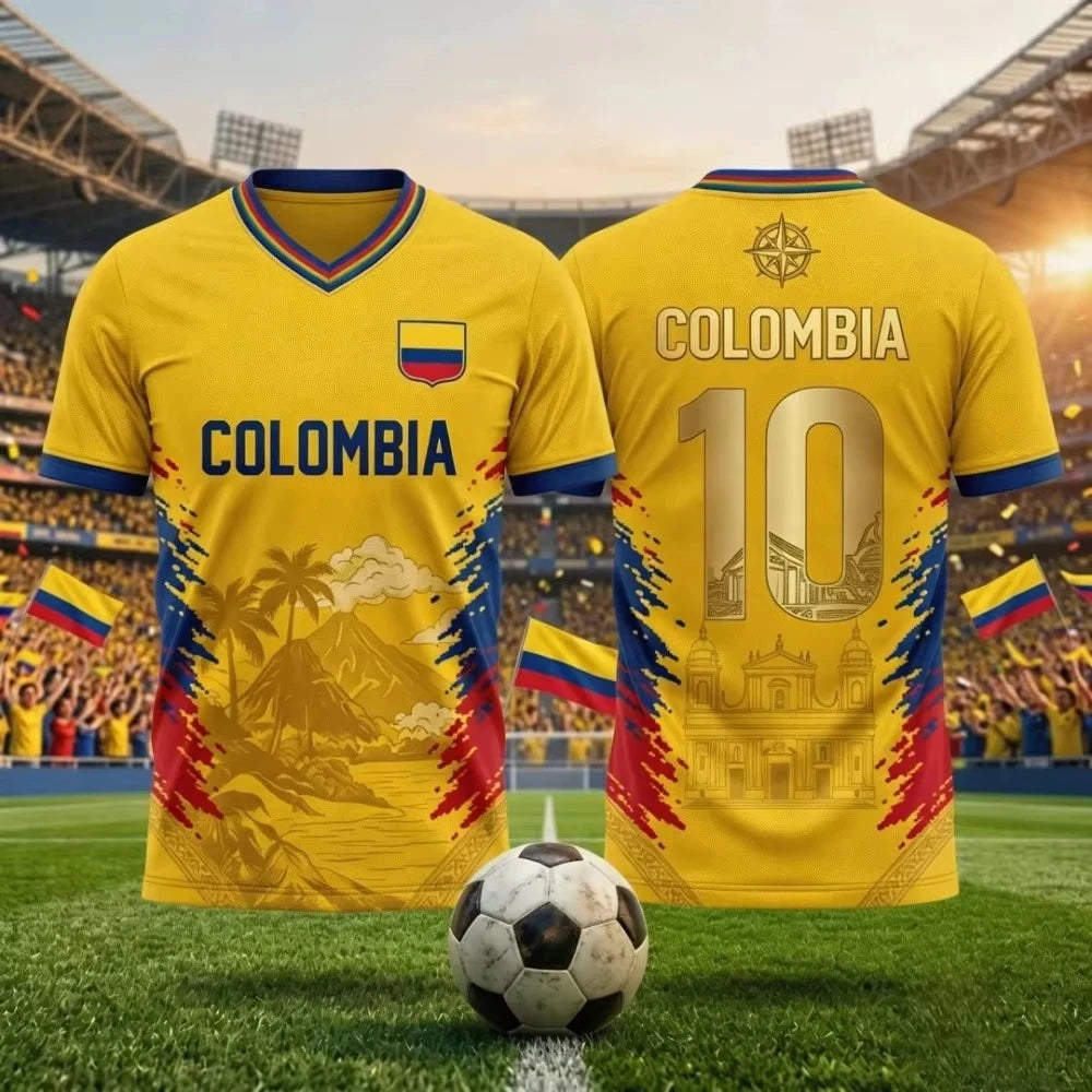 Camiseta Colombia - Fútbol Casual, Familia