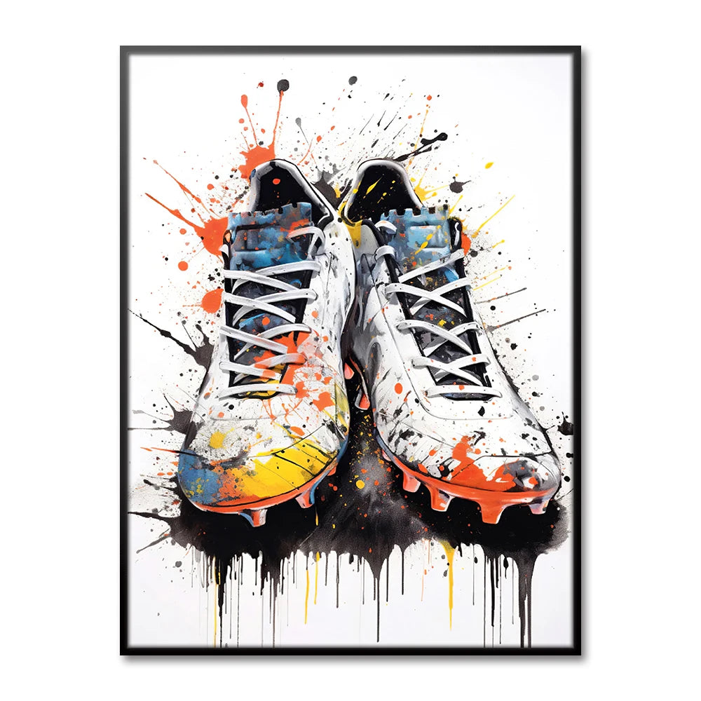 Cuadro Grafiti de Fútbol - Estilo Moderno