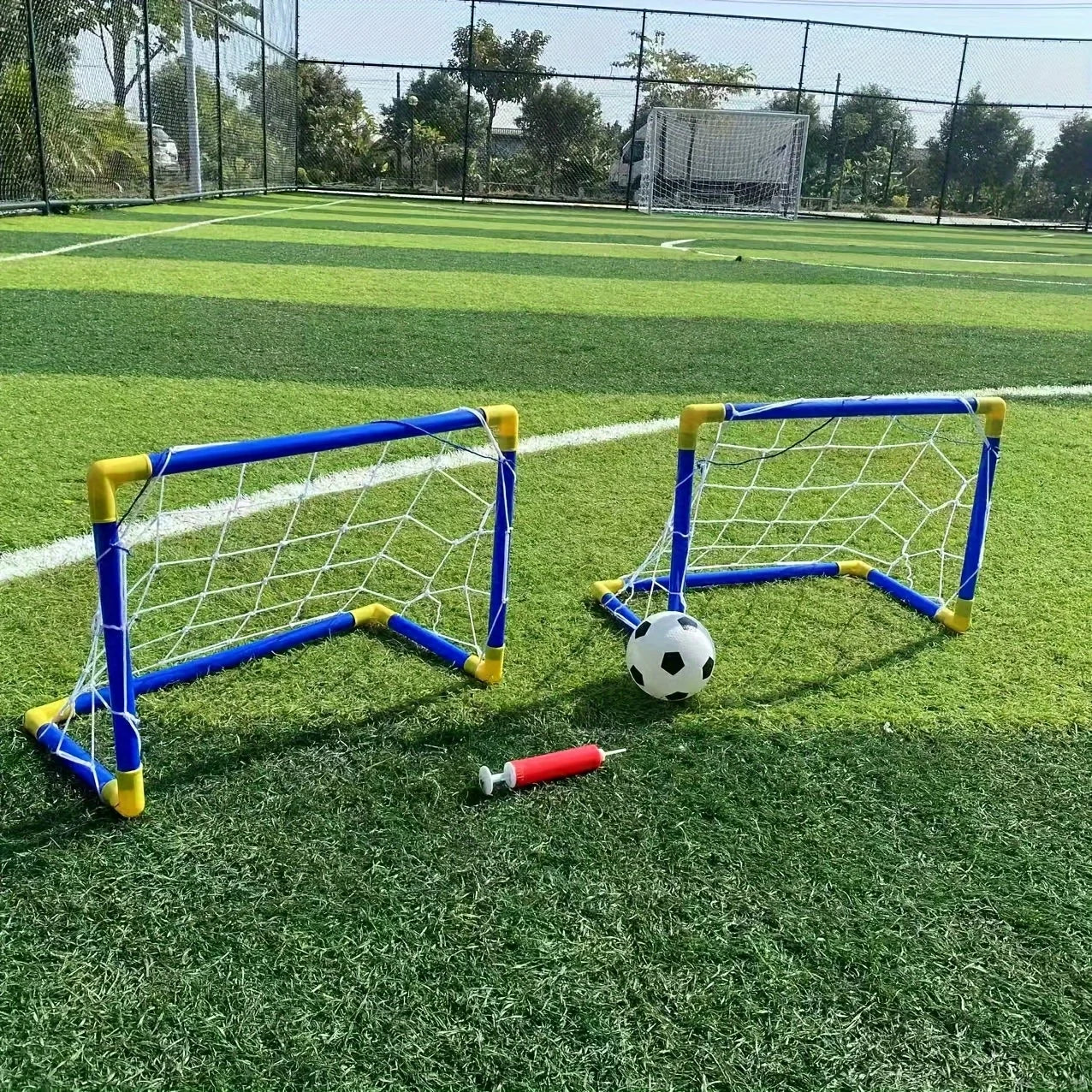 Set de 2 Porterías Infantiles con Balón - Portátiles