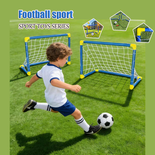 Set de 2 Porterías Infantiles con Balón - Portátiles