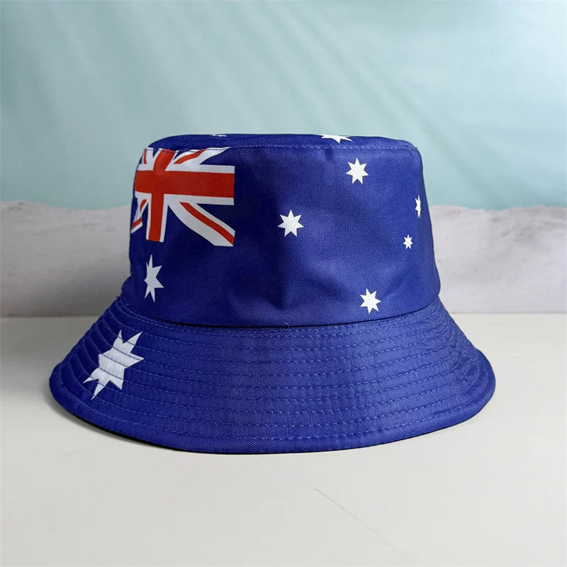 Gorra Pescador Banderas de Países - Multi-diseño Reversible