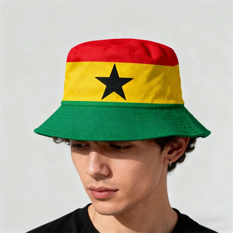Gorra Pescador Banderas de Países - Multi-diseño Reversible