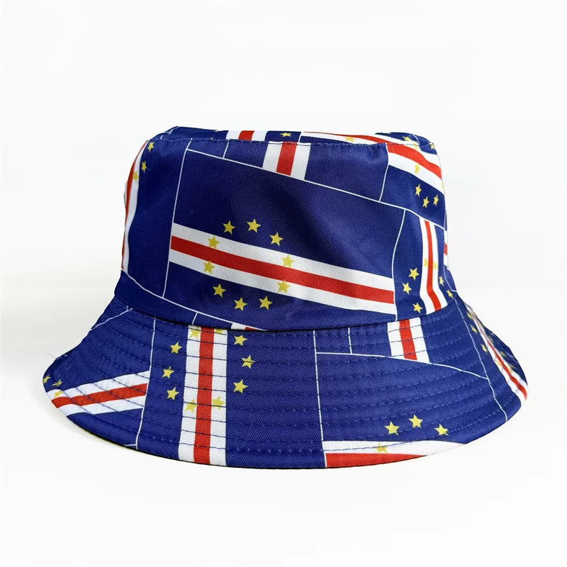 Gorra Pescador Banderas de Países - Multi-diseño Reversible