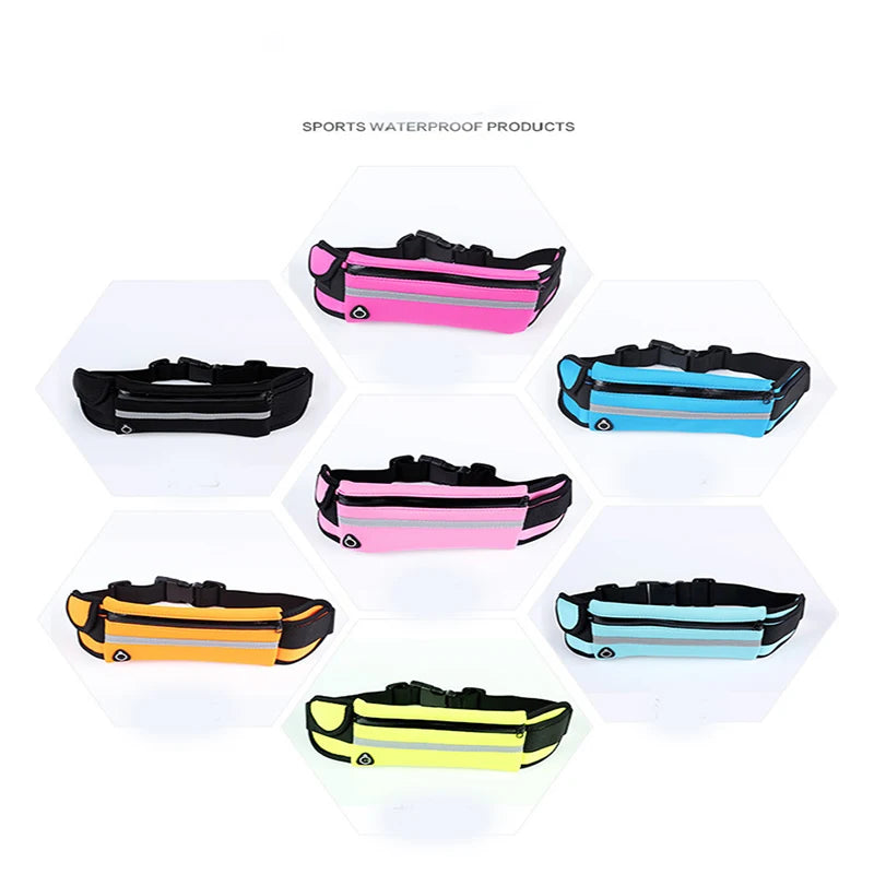 Riñonera Deportiva Impermeable - Porta Celular y Botella