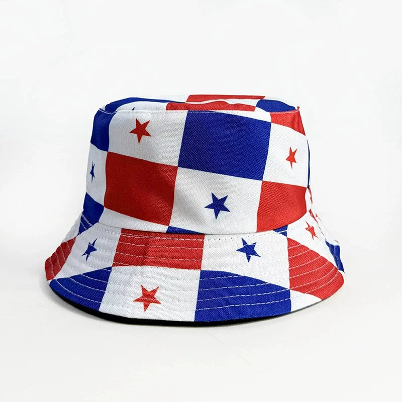 Gorra Pescador Banderas de Países - Multi-diseño Reversible
