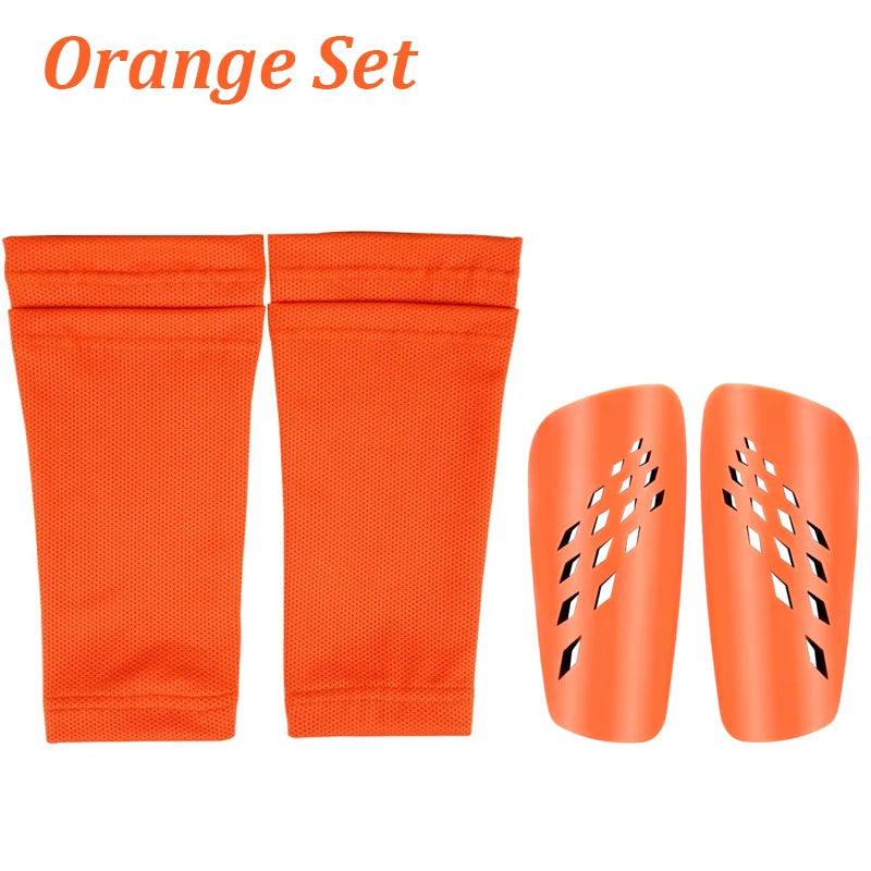 Set de Canilleras con Medias de Sujeción - Niños y Adultos