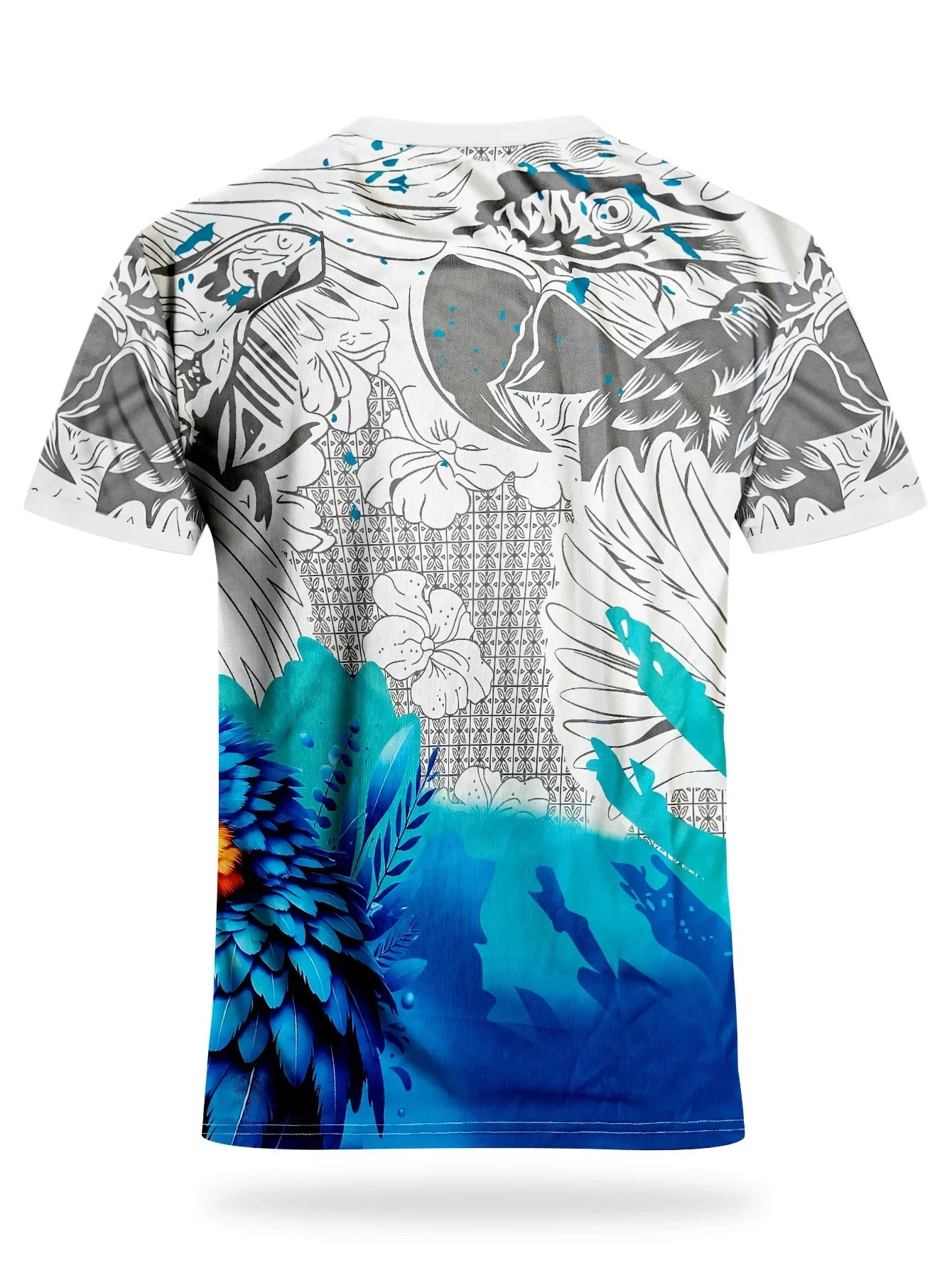 Camiseta Brasil Tropical - Loro y Bandera, Secado Rápido