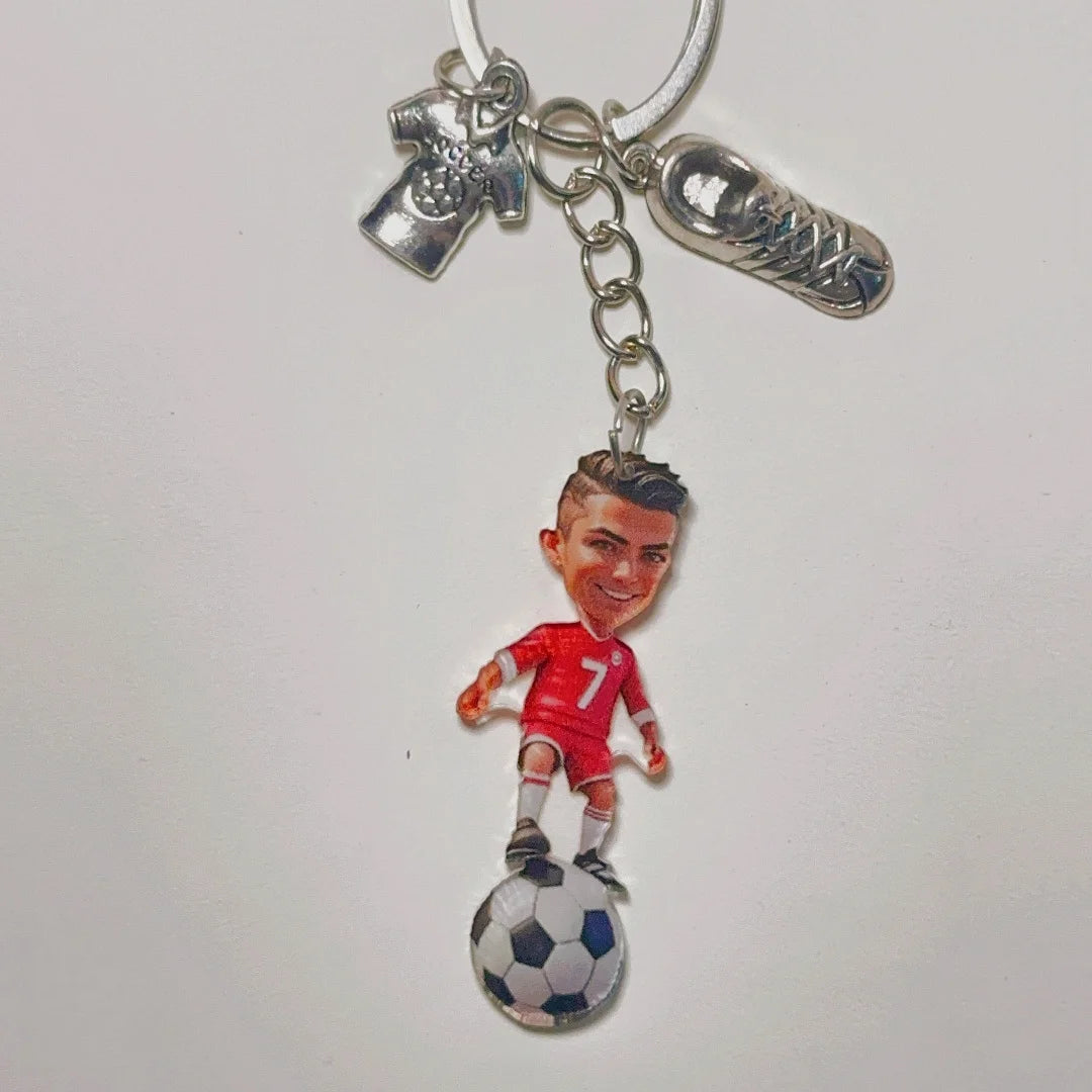 Llavero de Jugador de Fútbol - Acrílico Decorativo