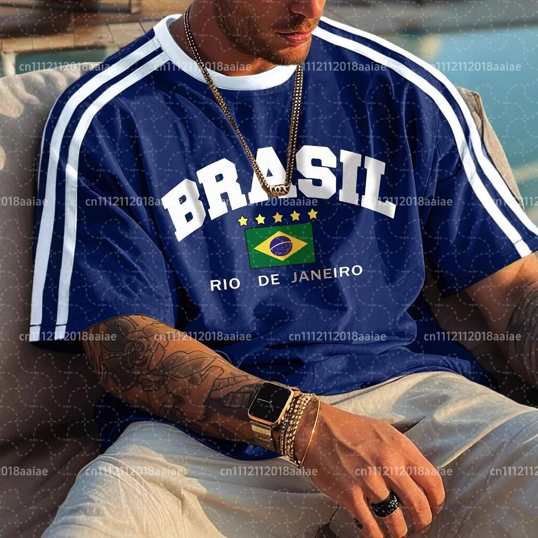 Camiseta Brasil a Rayas - Carnaval, Familia