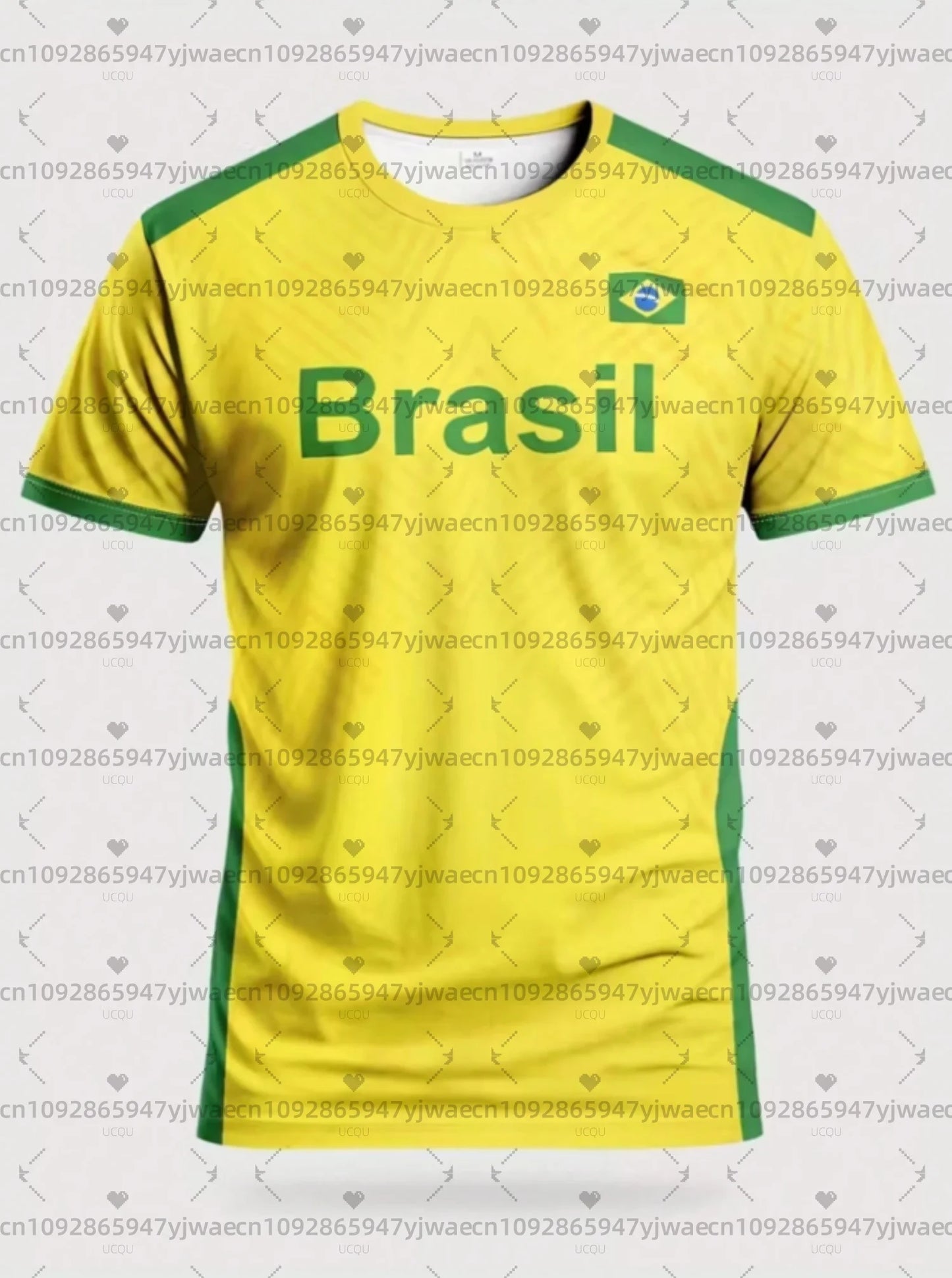 Camiseta Brasil Bandera - Unisex, Tallas Grandes