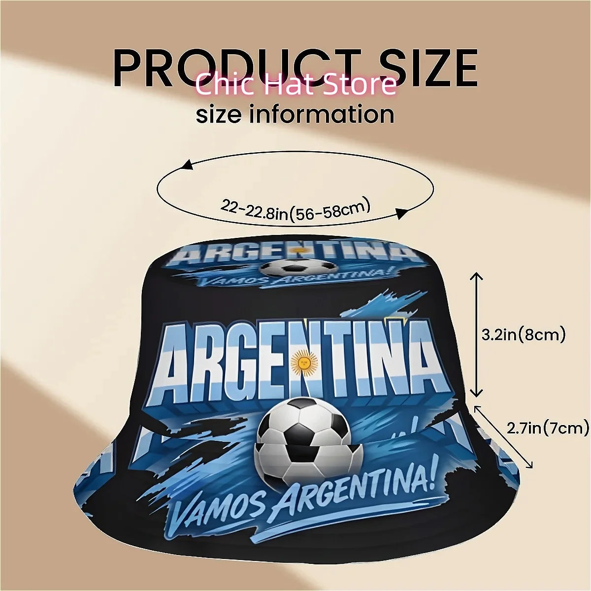 Gorra Pescador Argentina - Diseño Deportivo Unisex