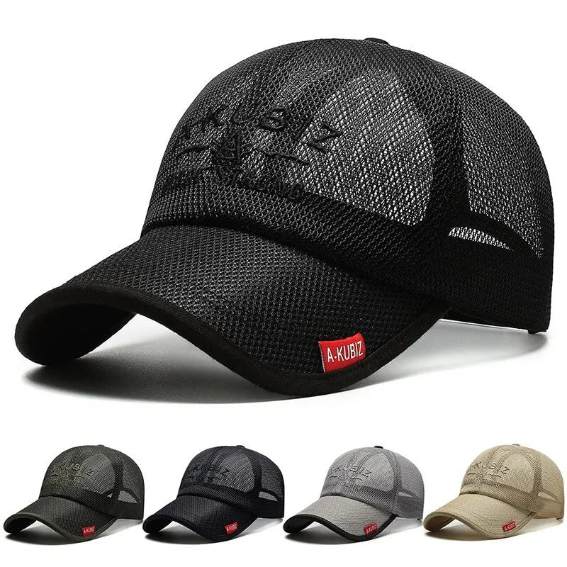 Gorra de Malla Bordada - Protección Solar Unisex