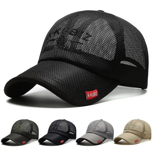 Gorra de Malla Bordada - Protección Solar Unisex