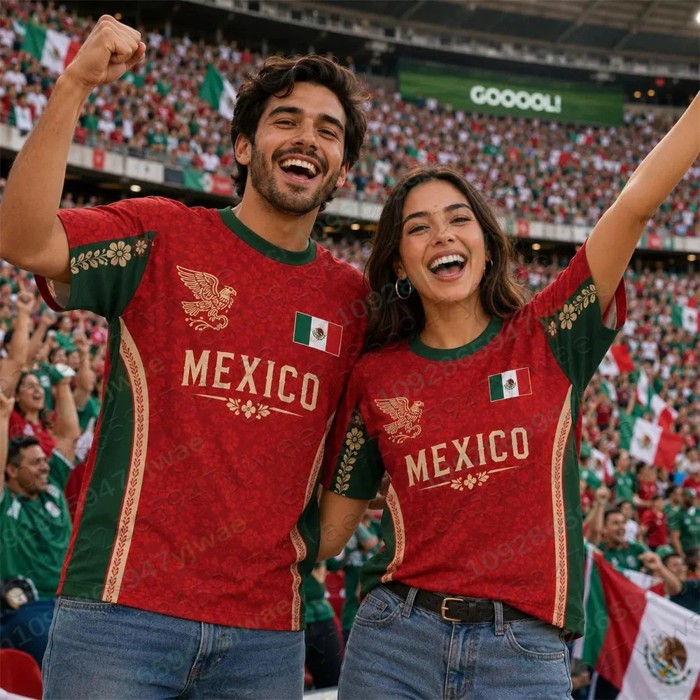 Camiseta Orgullo Mexicano - Día de Partido, Estilo Fútbol Descripción sugerida: