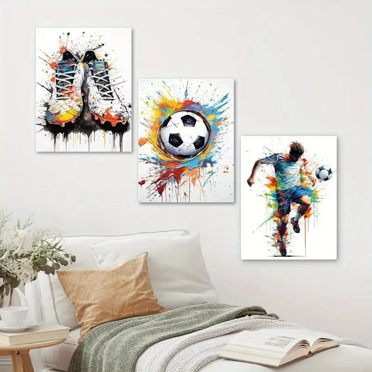 Cuadro Grafiti de Fútbol - Estilo Moderno