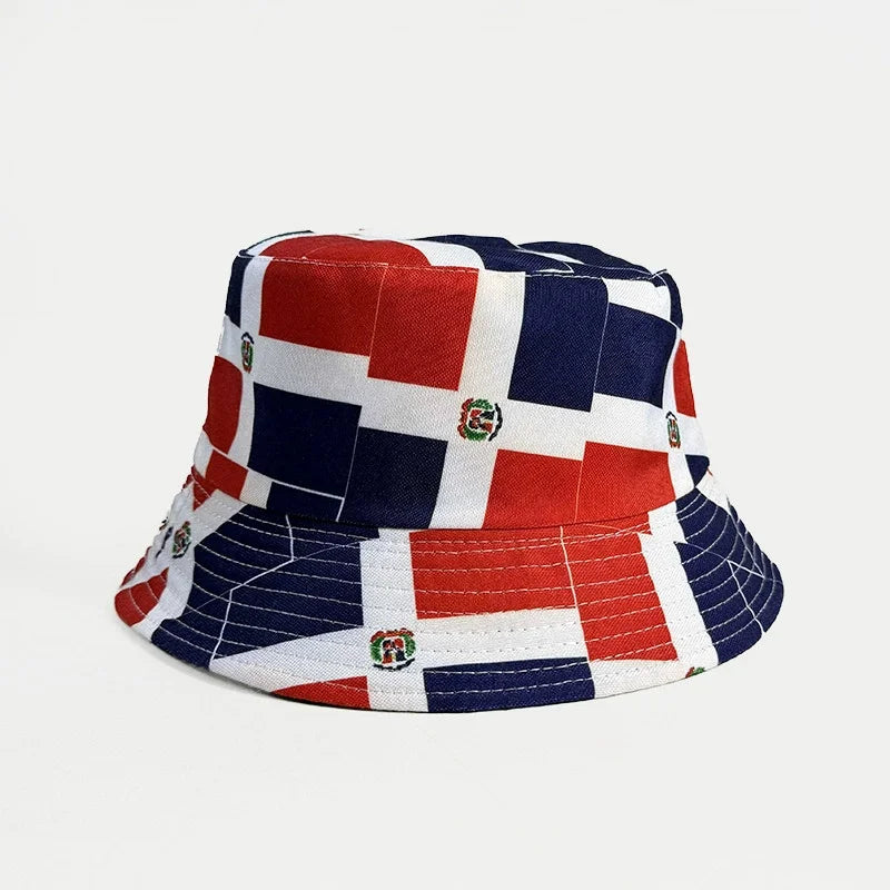 Gorra Pescador Banderas de Países - Multi-diseño Reversible