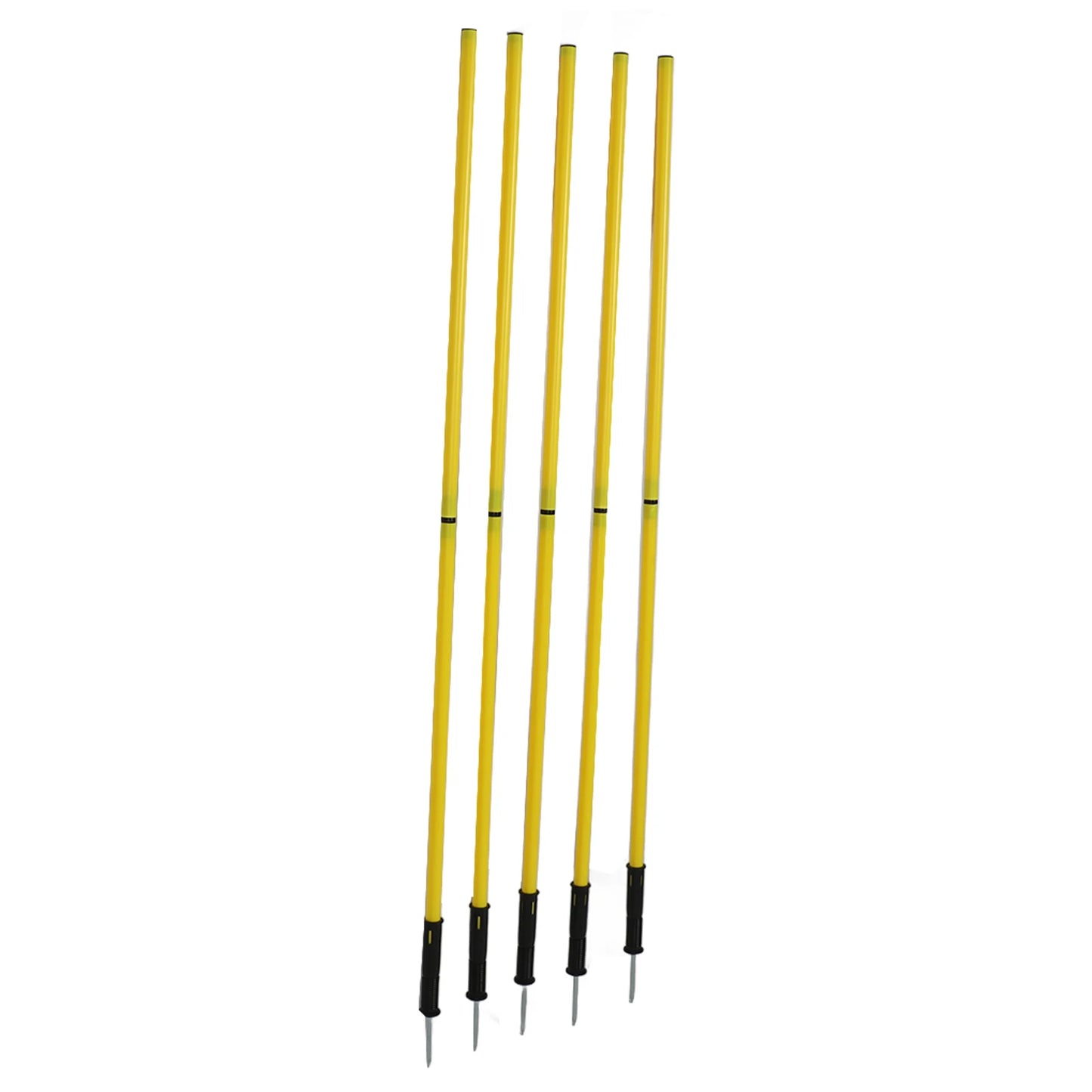 Postes de Agilidad Ajustables - Set de 5, 1.5m