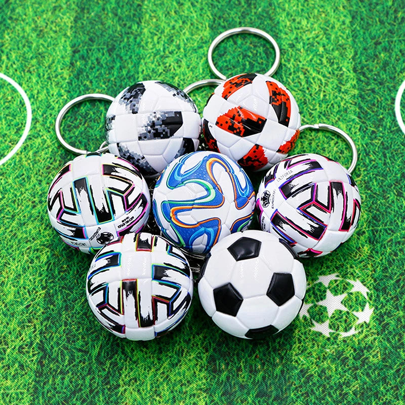 Llavero de Fútbol 3D en Cuero PU - Hombres y Mujeres