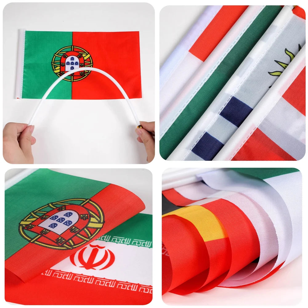 Set de 200 Banderitas de Mano - Eventos y Celebraciones