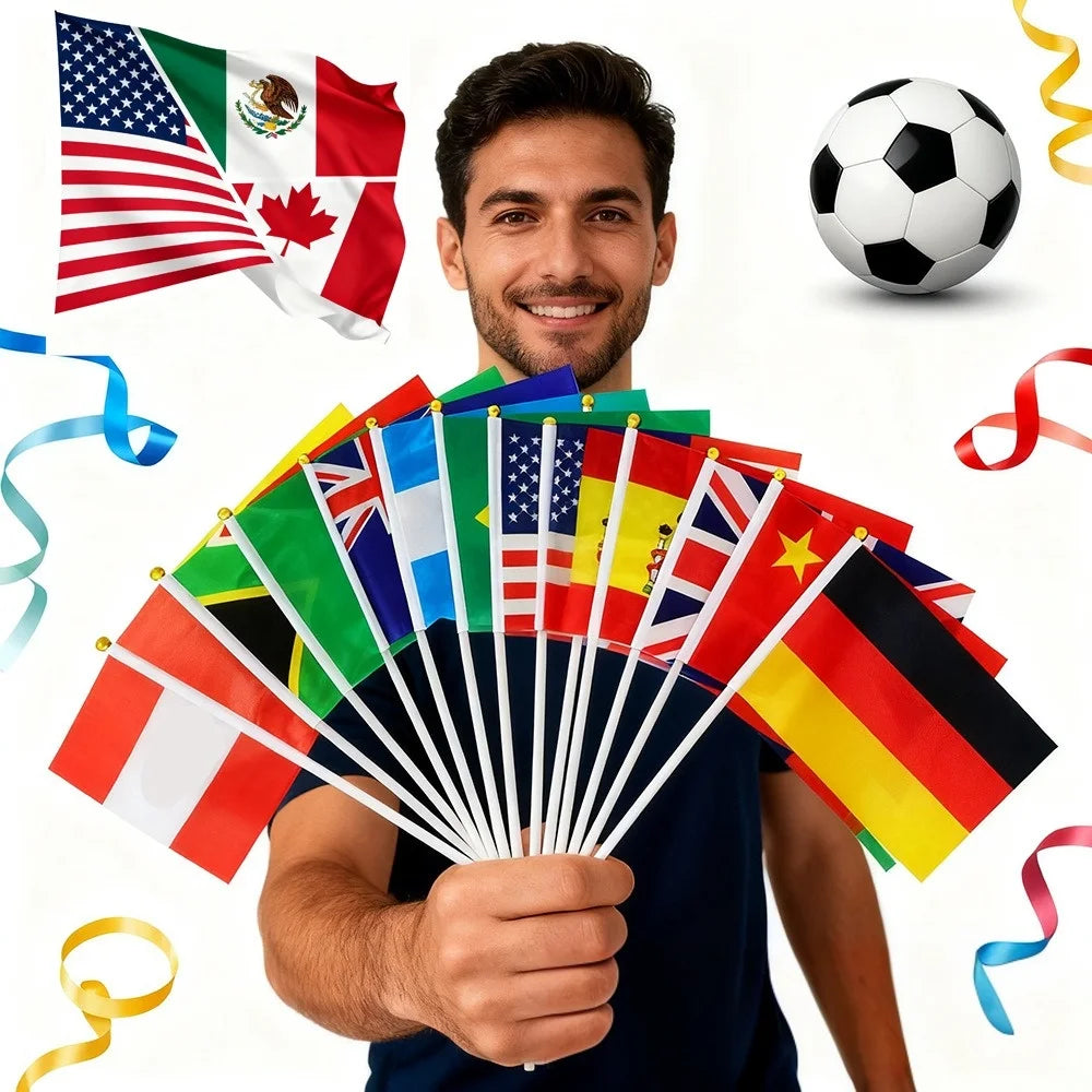 Set de 200 Banderitas de Mano - Eventos y Celebraciones