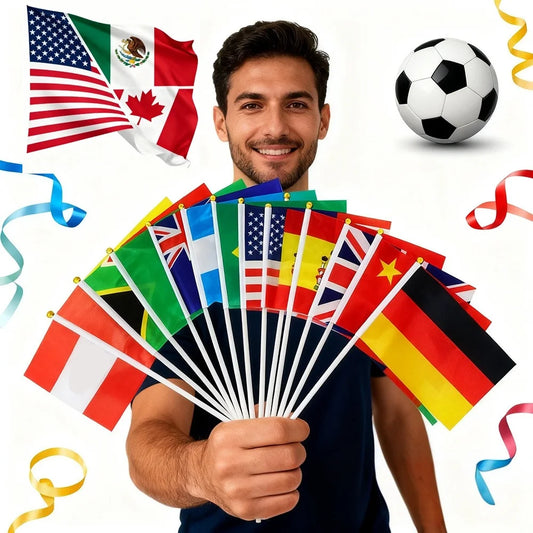 Set de 200 Banderitas de Mano - Eventos y Celebraciones