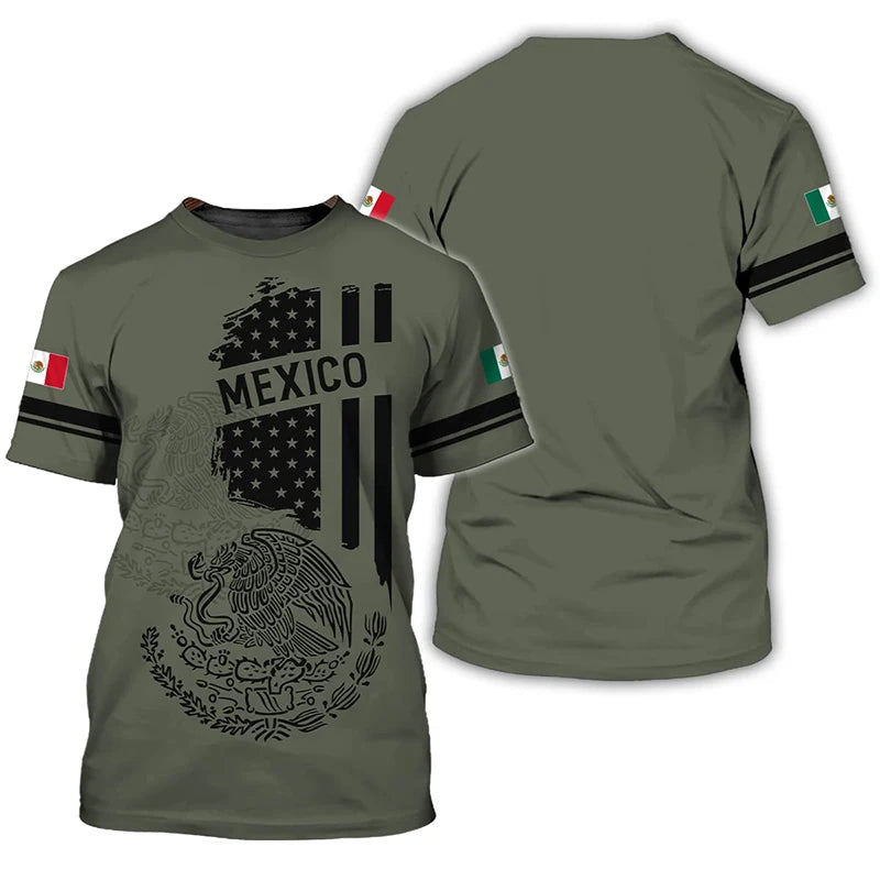 Camiseta Bandera de México - Estilo Urbano Streetwear