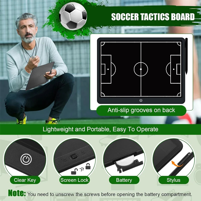 Pizarra Táctica LCD para Entrenadores - Portátil