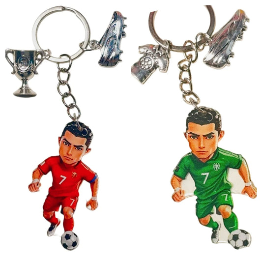 Llavero de Jugador de Fútbol - Acrílico Decorativo