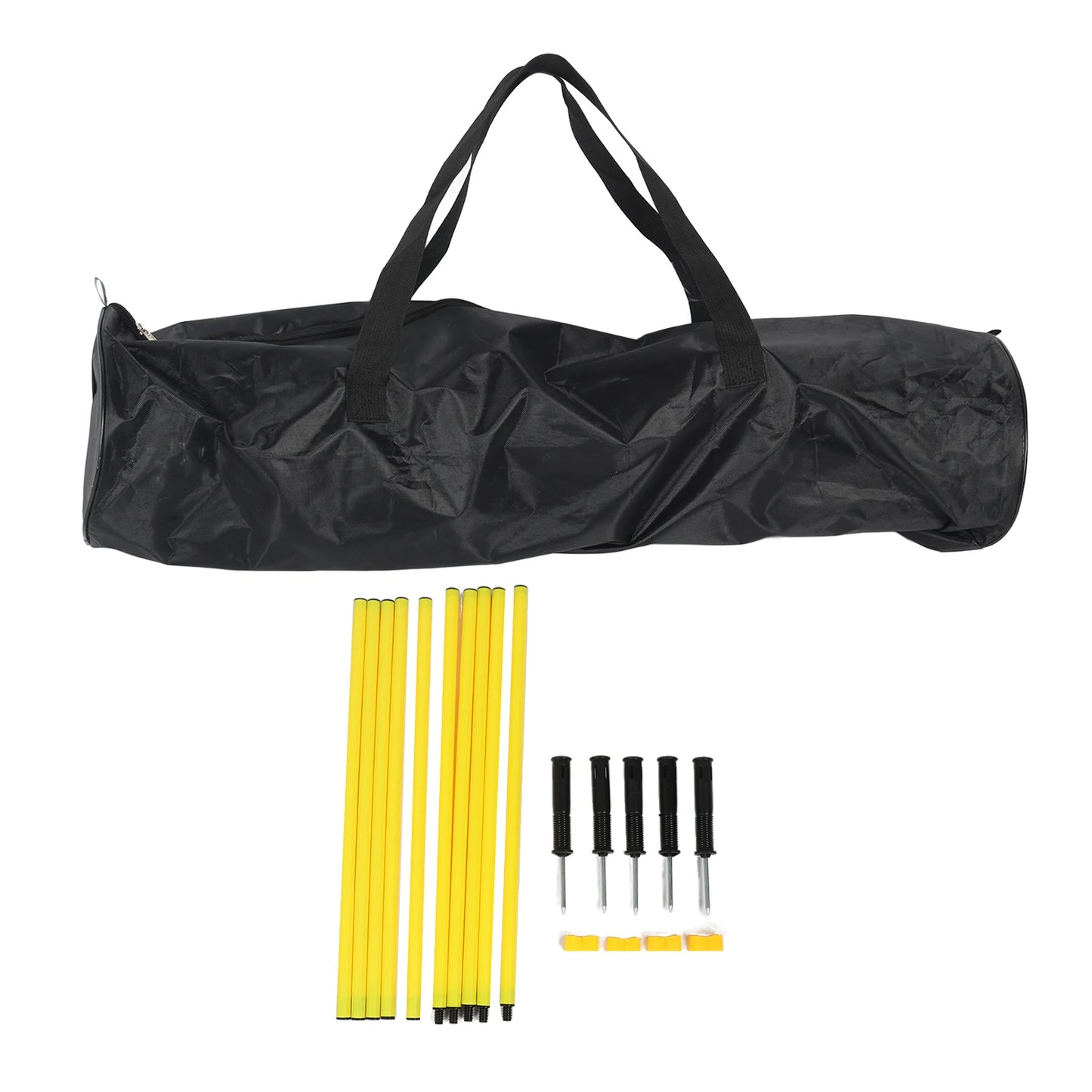 Postes de Agilidad Ajustables - Set de 5, 1.5m