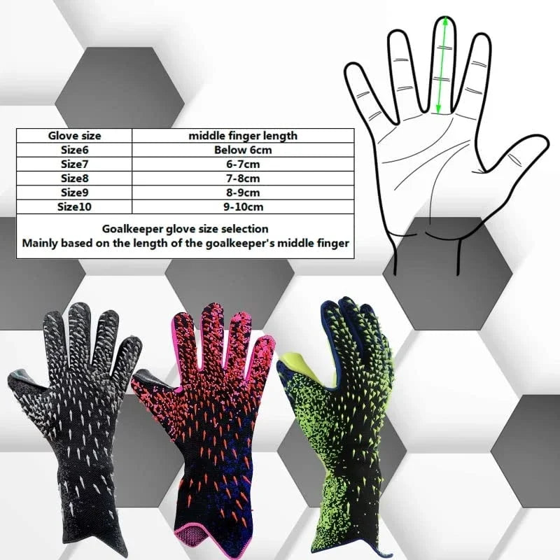 Guantes de Portero Profesionales - Látex Grueso para Niños y Adultos